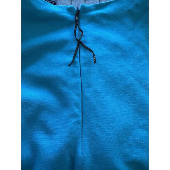 Mango Suit Dress Large Women’s Sheath Colorblock Knit Pencil Sleeveless Career - Picture 9 of 9